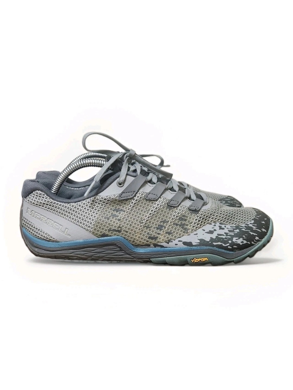 Merrell Trail Glove 5 J52848 Gray Teal Paloma 10.5 Minimalist Zero Drop Running